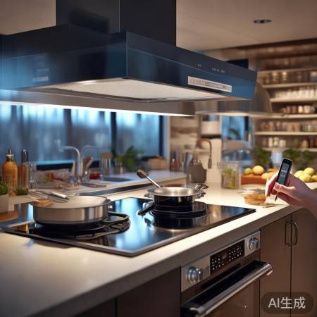 智能抽油烟机,手机掌控一切。