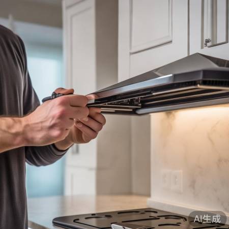 动手拆油烟机,先关电源、找灯壳