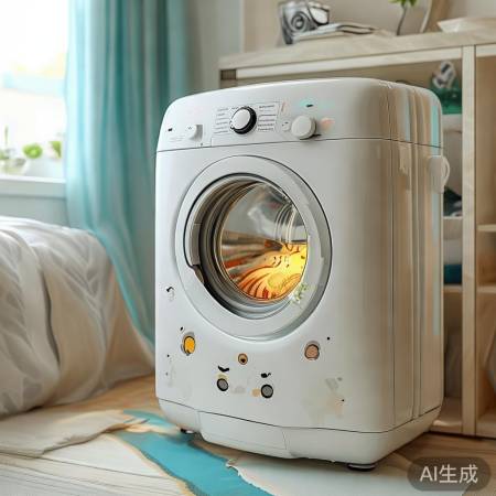 小熊迷你充电洗衣机，便携时尚洗