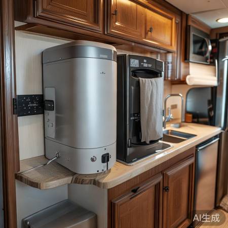 房车热水安装，厨房布局最便捷