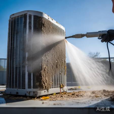 室外空调清洗,防进水。