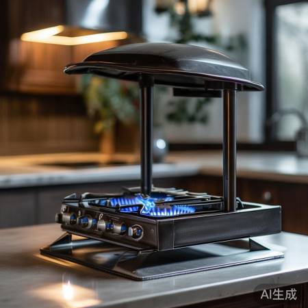 防风支架保障燃气灶安全烹饪
