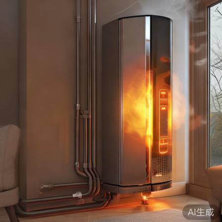 壁挂炉燃烧供暖，需求决定启停。