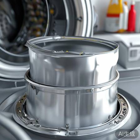 安装滚筒,螺丝卡扣复位