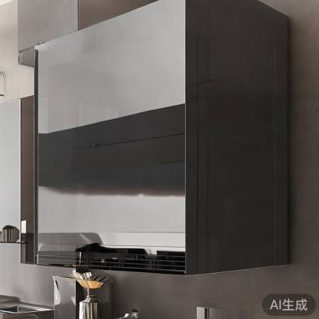 现代厨房必备，黑色烤漆时尚油烟