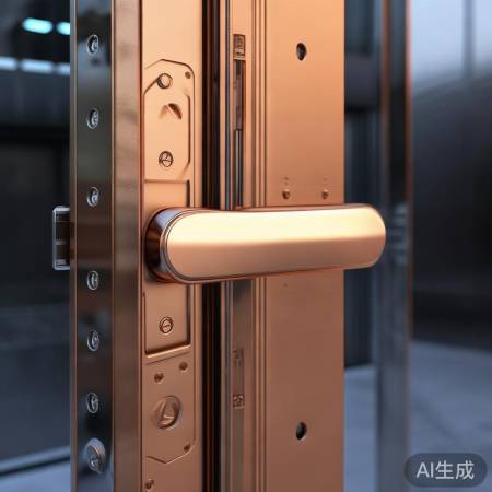 铜合金智能锁，高安全，价较贵。