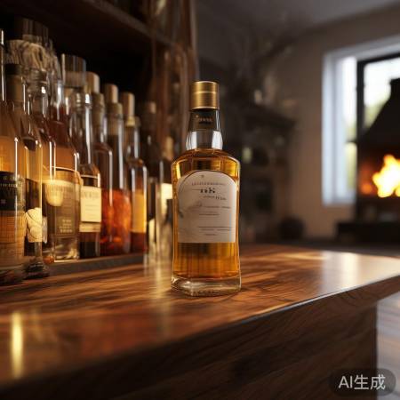 “零度威士忌，柔和口感，酒柜新