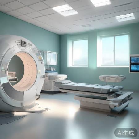 2023流行色：蓝灰绿，CT室