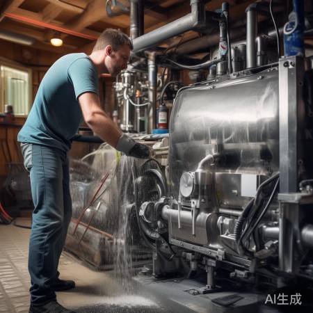 “空气能热水器，定期清洁防堵塞