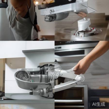 万宝油烟机导油管更换步骤。