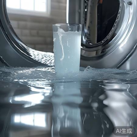 “洗衣机内壁清洁法：白醋+清水