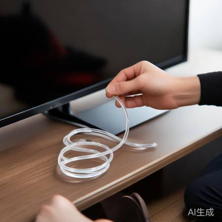 光纤音频线连接电视耳机，注意方