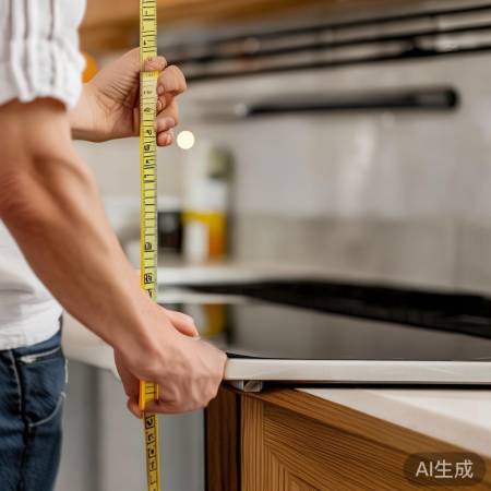 “测量身高，灶台高适中”