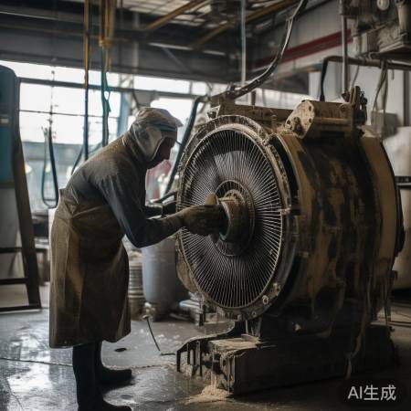 清洁风机，油污用抹布或吸尘器。