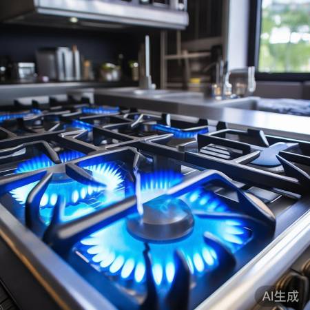 高效环保燃气灶，节能减排。