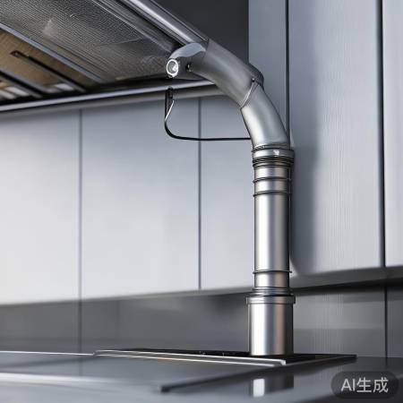 排烟管对接紧，垂直少弯头，外墙