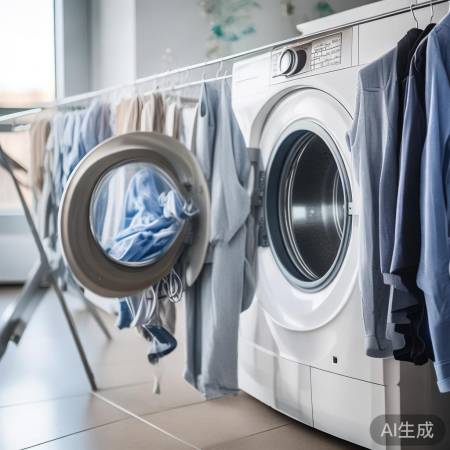 衣物烘干注意：晾干适量，清洁保
