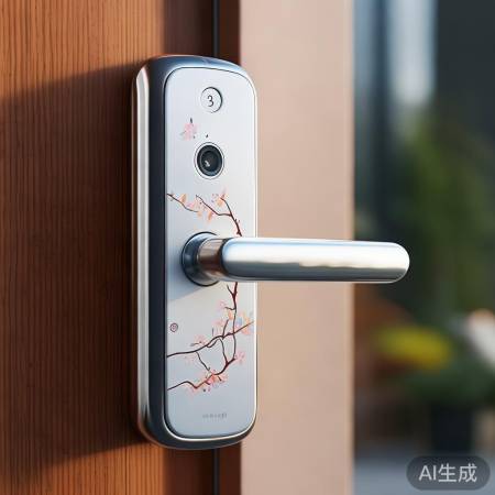 樱花指纹锁，简约大气，颜色定制