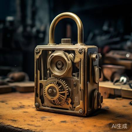 传统机械锁，简单易撬