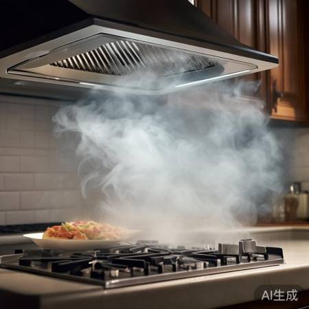 检查排烟效果，确保油烟吸走