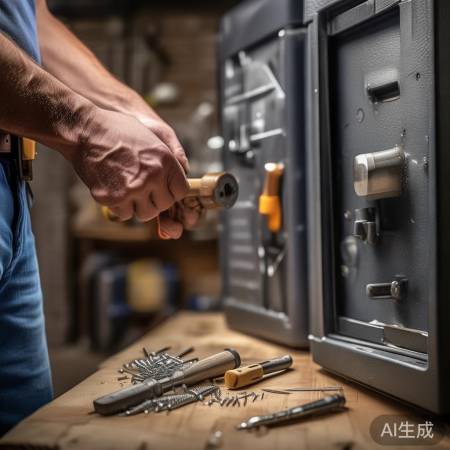 安装保险柜需锤子、螺丝刀及钉